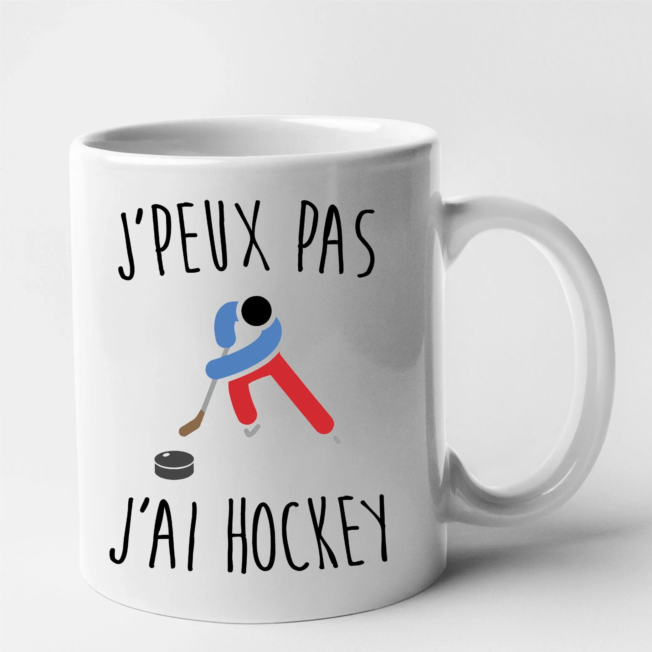 Mug J'peux pas j'ai hockey