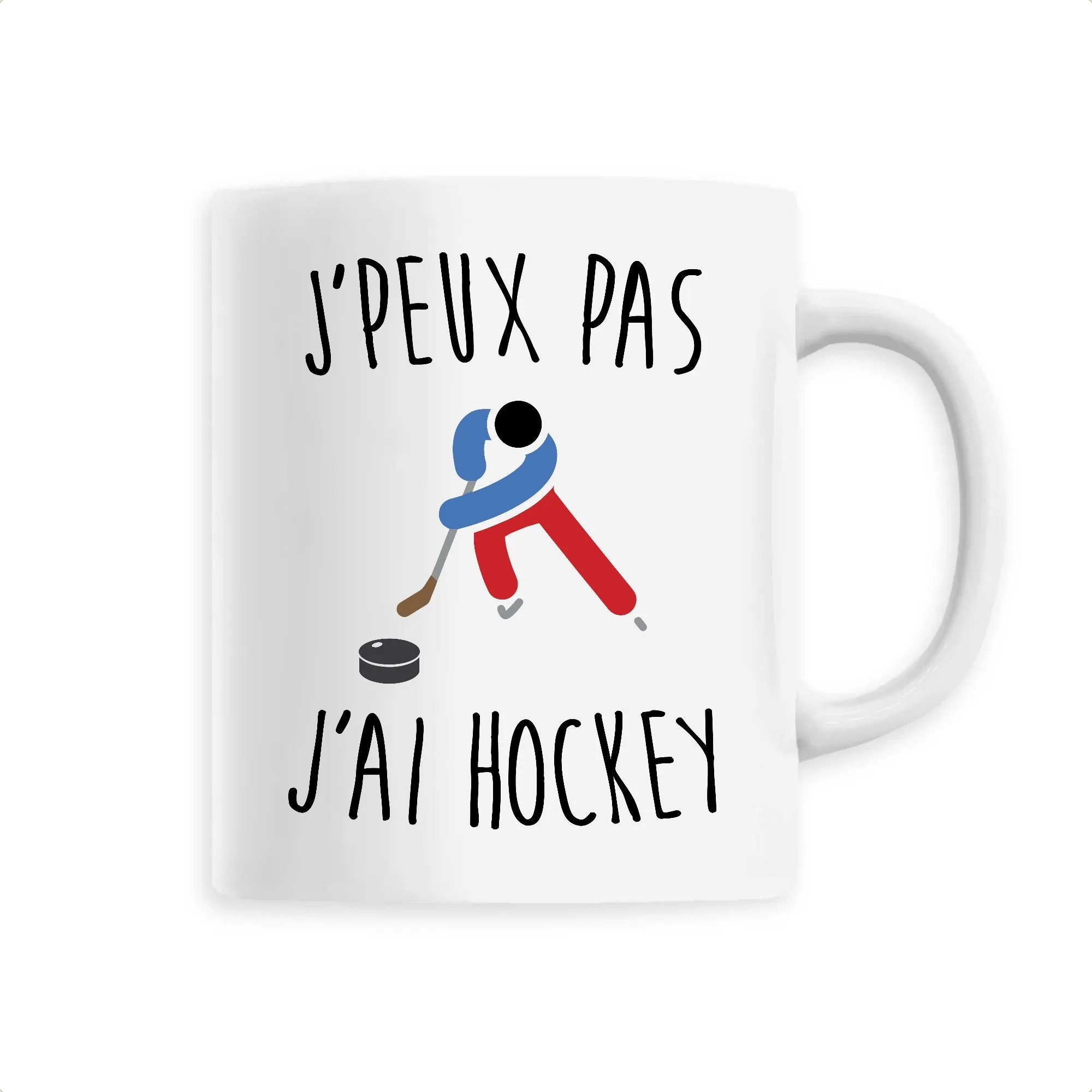 Mug J'peux pas j'ai hockey