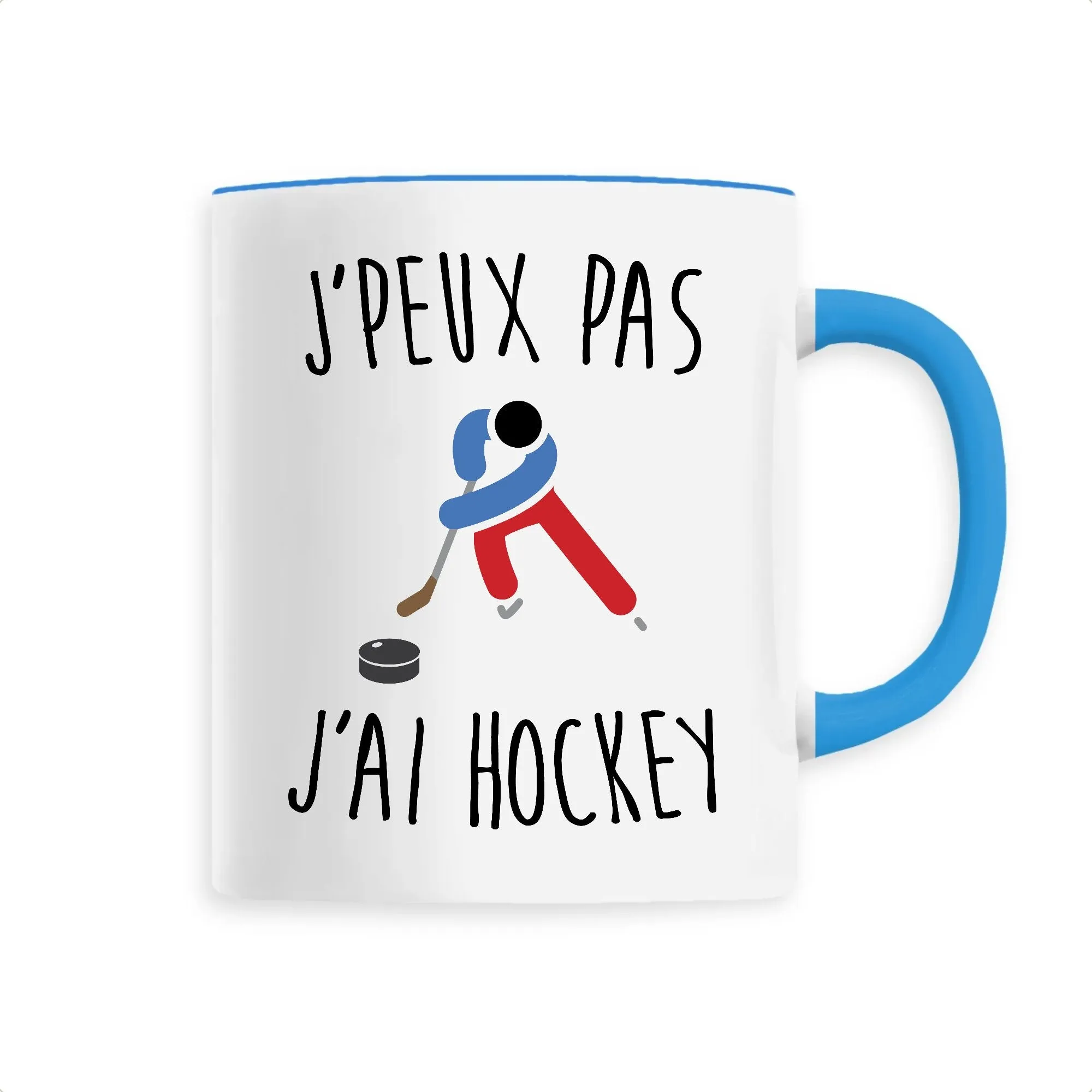 Mug J'peux pas j'ai hockey