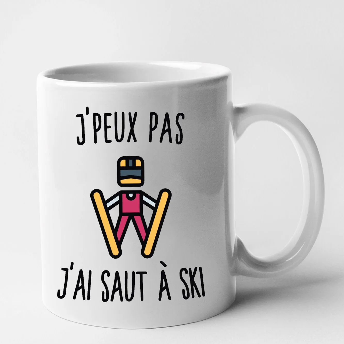 Mug J'peux pas j'ai saut à ski