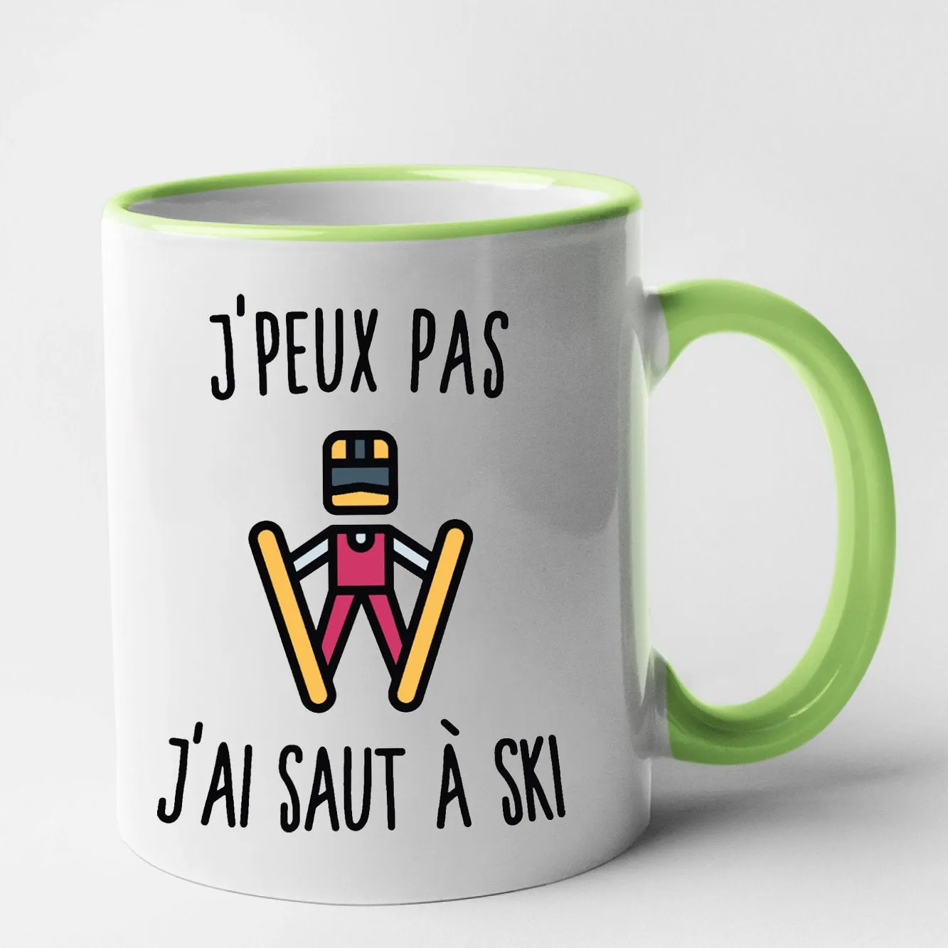 Mug J'peux pas j'ai saut à ski