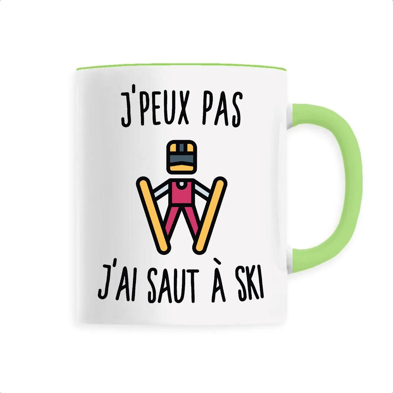 Mug J'peux pas j'ai saut à ski