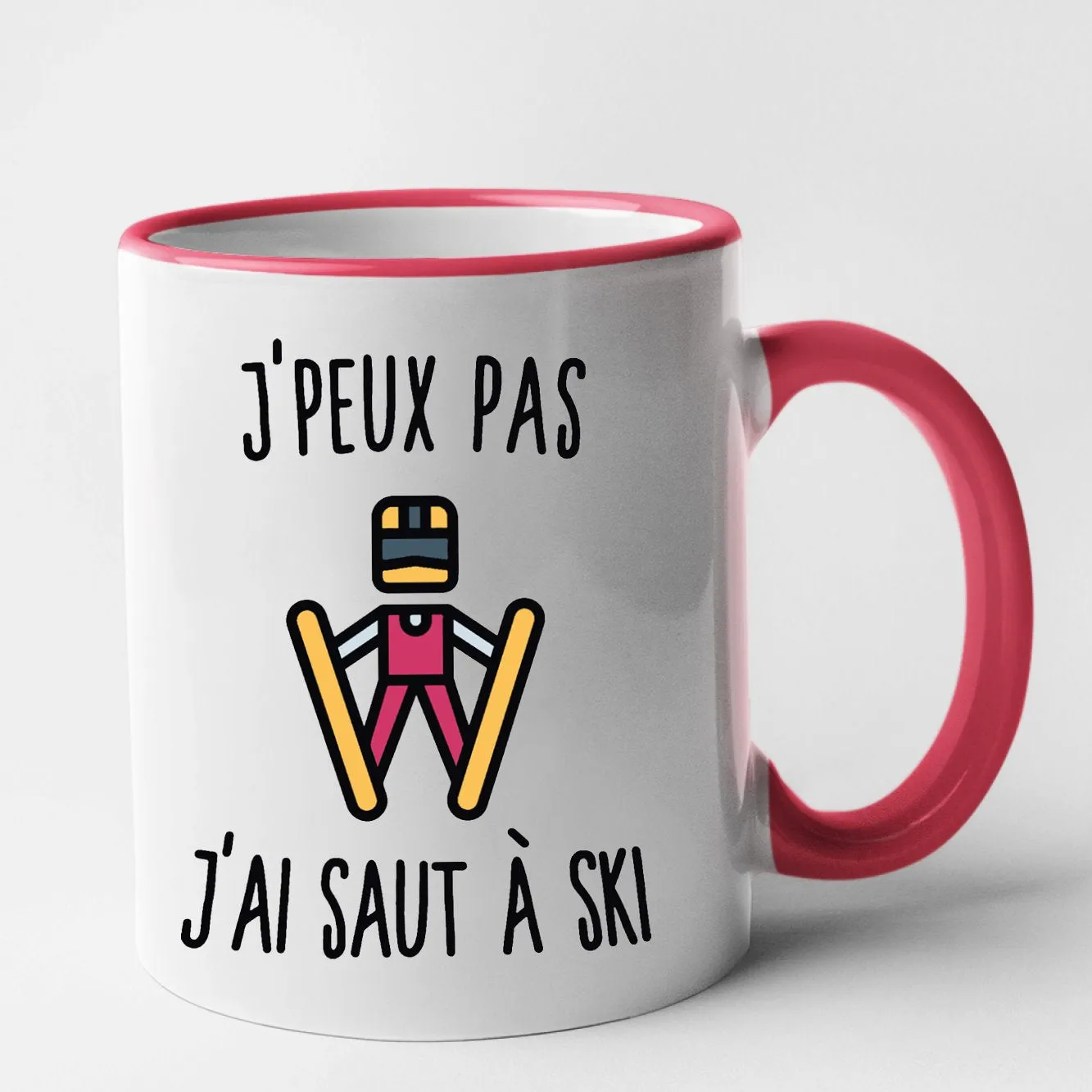 Mug J'peux pas j'ai saut à ski