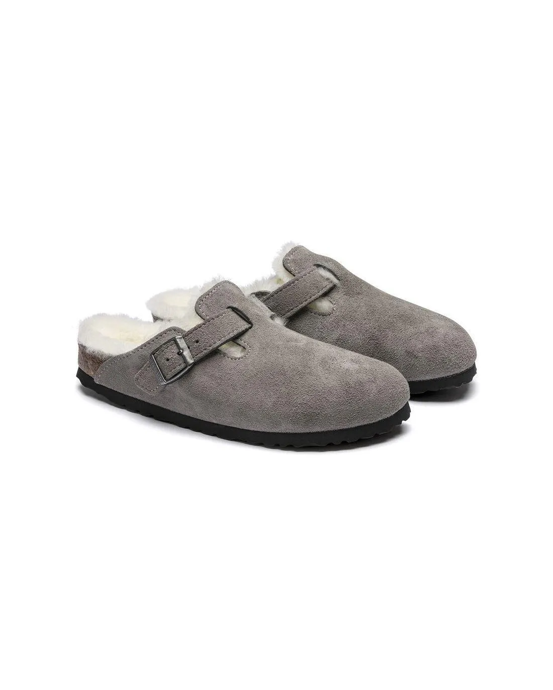 MULES BOSTON SHEARLING STONE COIN - Birkenstock | Chez Maman Rouen