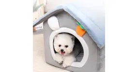 Niche d'intérieur pliable pour petit chien