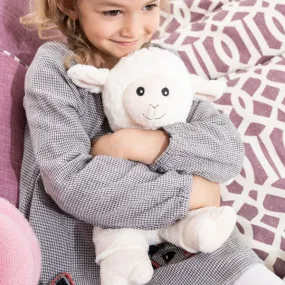 Peluche chauffante micro-onde Mouton Blanc déhoussable