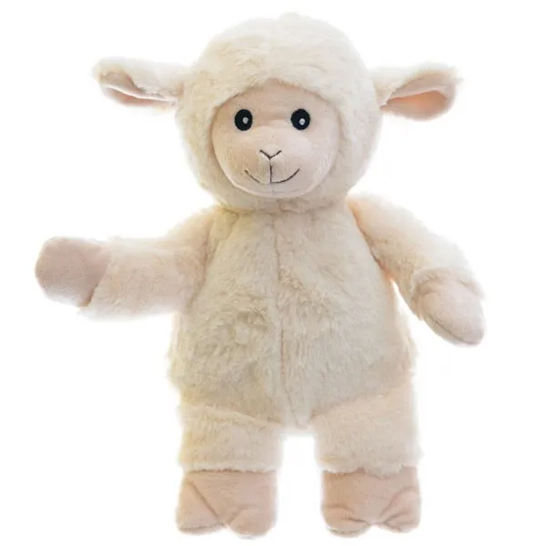 Peluche chauffante micro-onde Mouton Blanc déhoussable