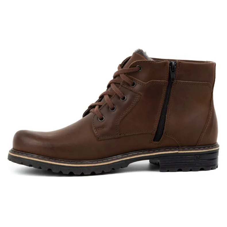 Polbut Bottes de neige homme J35 marron brun