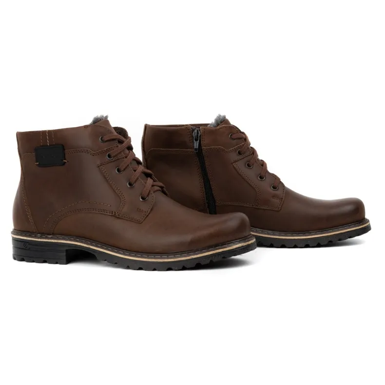 Polbut Bottes de neige homme J35 marron brun