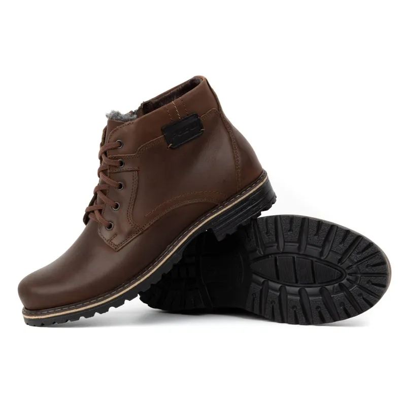 Polbut Bottes de neige homme J35 marron brun