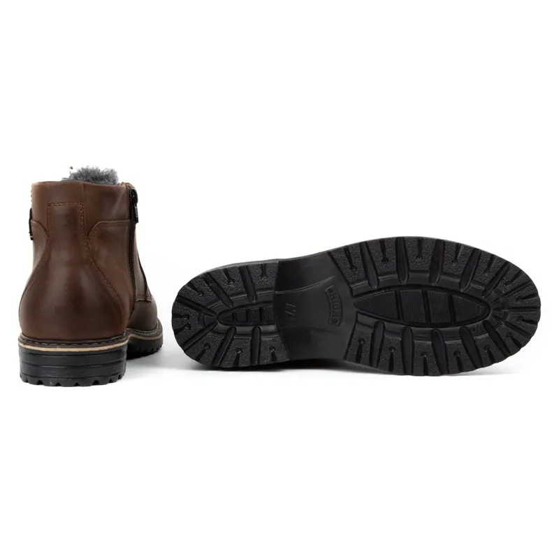 Polbut Bottes de neige homme J35 marron brun