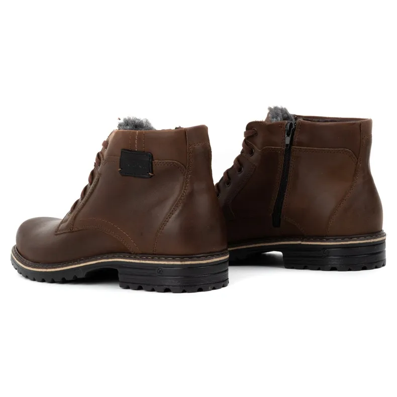 Polbut Bottes de neige homme J35 marron brun