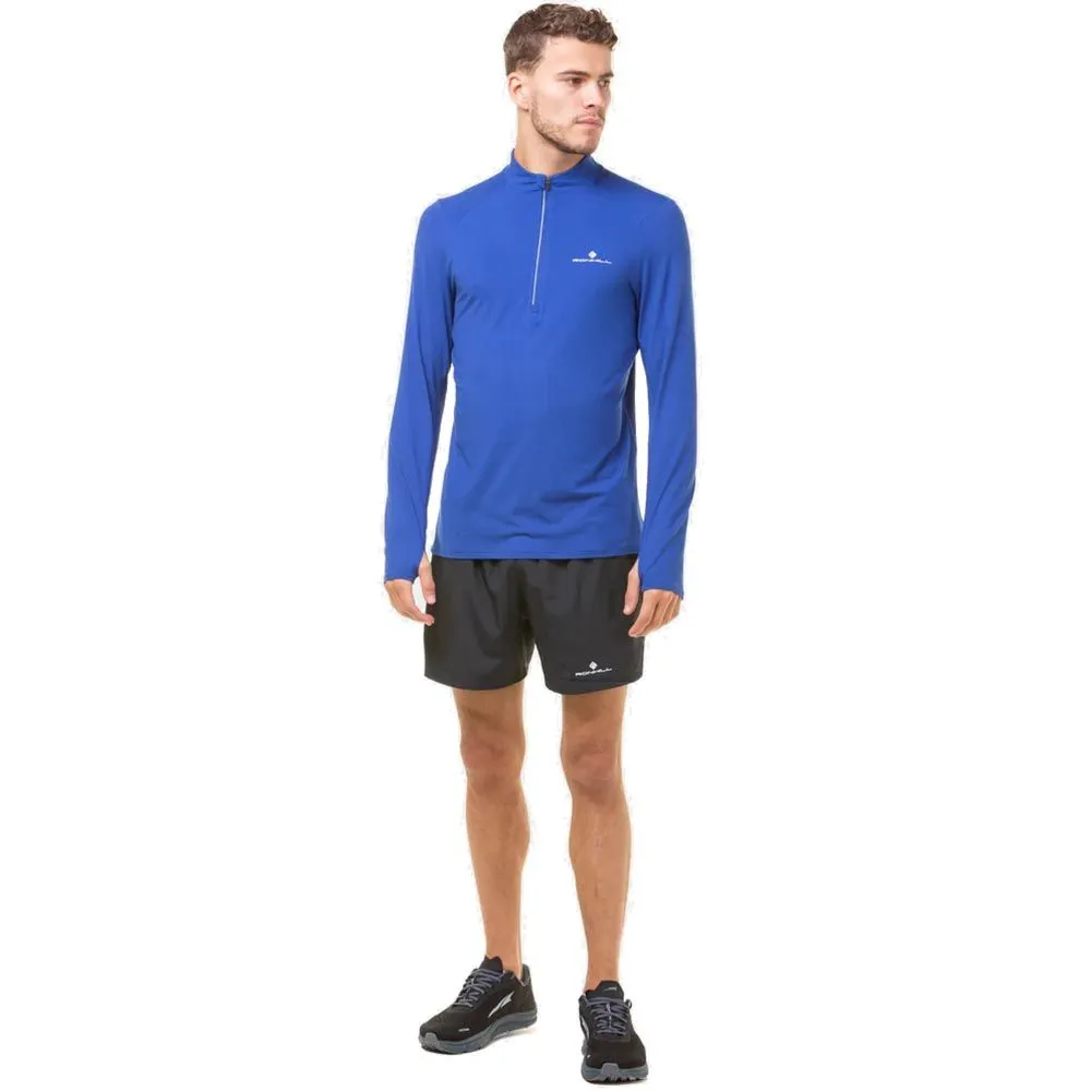 RON Hill Veste thermique Core Thermal à 1/2 fermeture éclair pour Homme Bleu