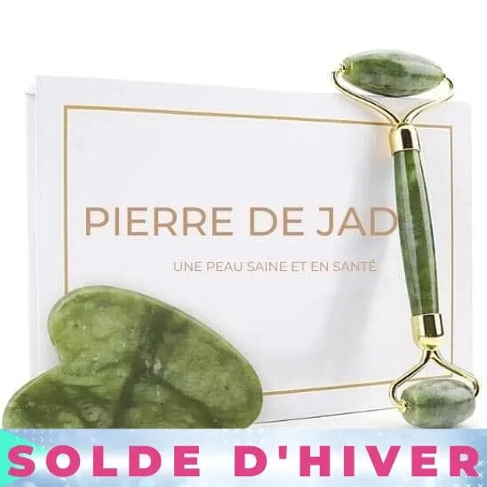 SOLDES D'HIVER Rouleau pour le visage | Jade et Quartz rose