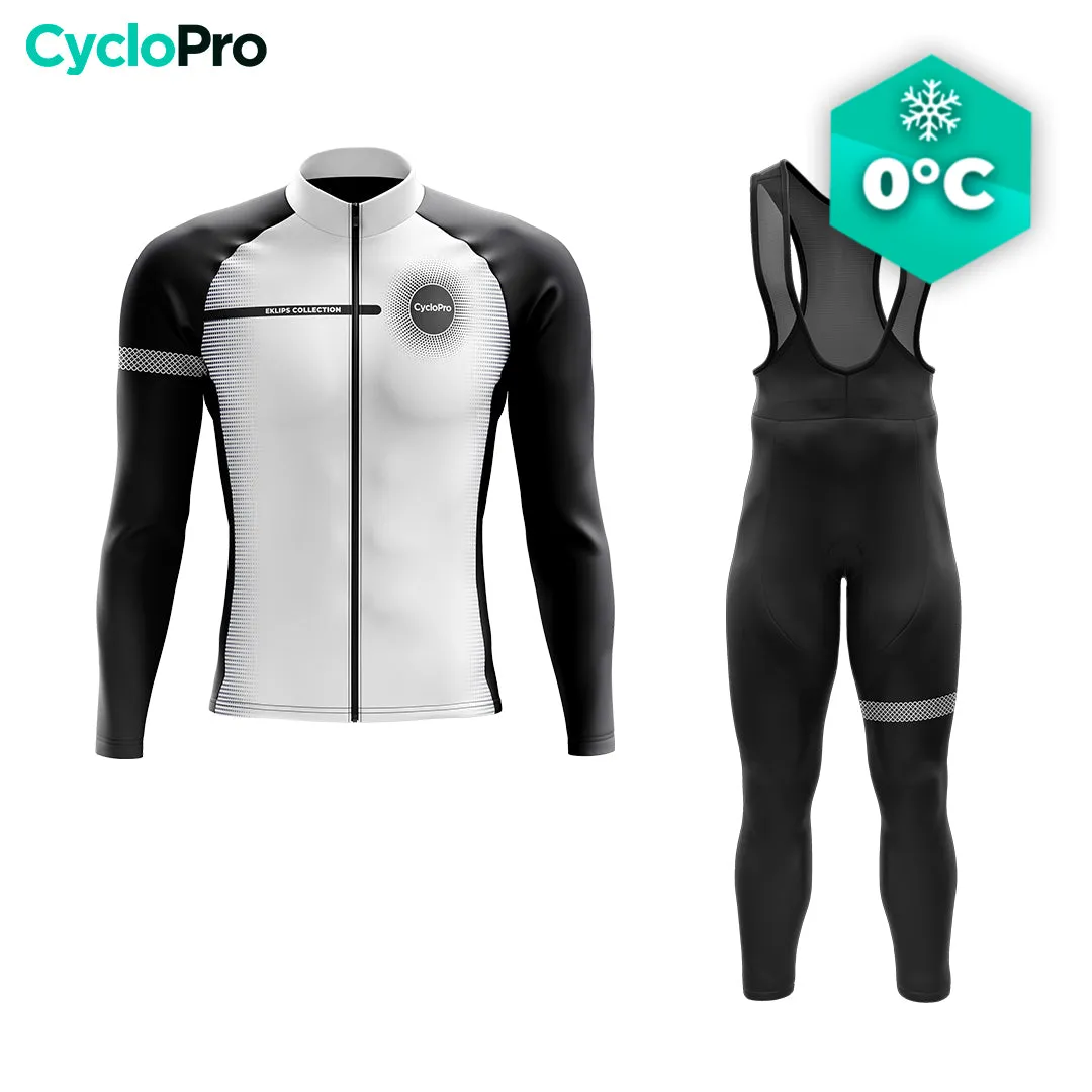 Tenue cycliste hiver Blanche - Eklïps - DESTOCKAGE