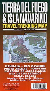 TIERRA DEL FUEGO TREKKING MAP 1/5000 000