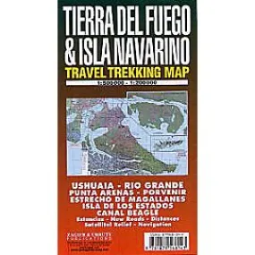 TIERRA DEL FUEGO TREKKING MAP 1/5000 000